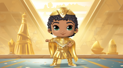 A Young Pharaoh Khufu in Egypt