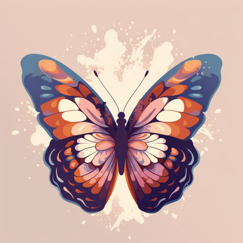 A beautiful butterfly with wing like flower petals