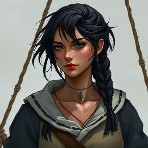 A brave young sailor with black hair.