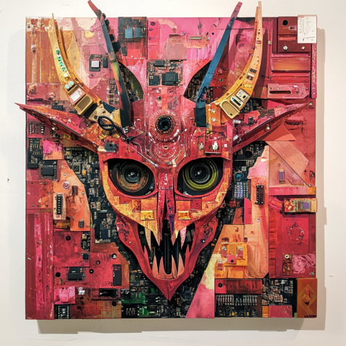 A college art project of Moloch in South Asian style.