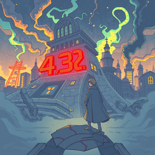 A colorful rainbow with yellow star on side.