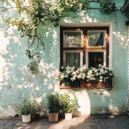 A cozy and bright minimalist Christmas location