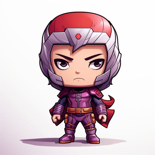A cute chibi boy Magneto from X-men.