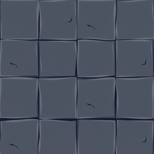 A detailed dark stone block texture cartoon