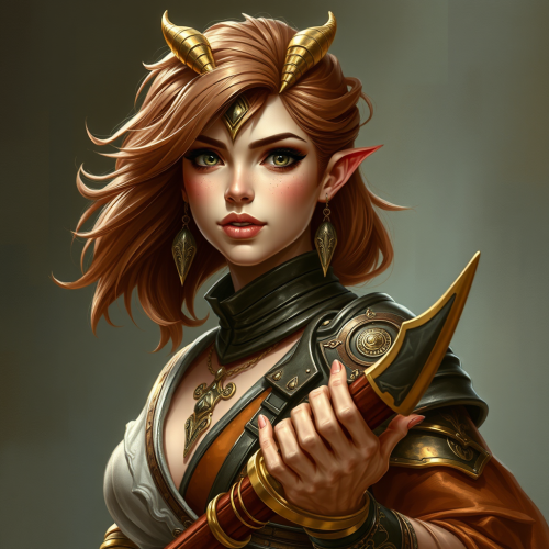 A female singer dragon with copper-colored scales.