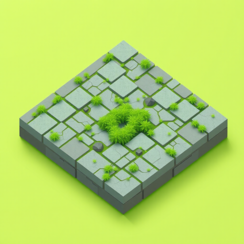 A grassy isometric tilemap asset.