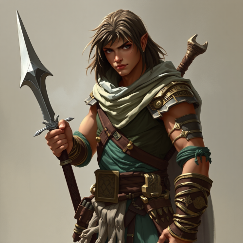 A half-elf ranger rogue in Egyptian fantasy land. A half-elf ranger rogue in Egyptian fantasy land.