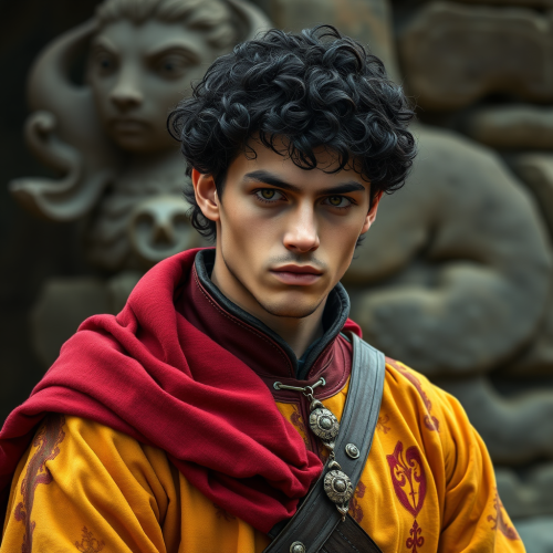 A handsome, regal Dornish father in noble attire.