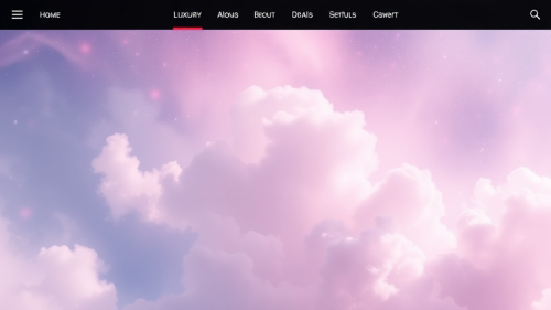 A luxurious fashion theme set in dreamy backgrounds.