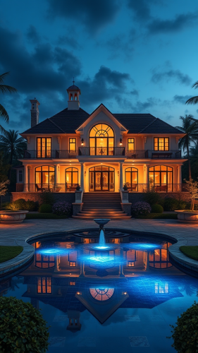 A luxurious house screensaver in stunning colors.