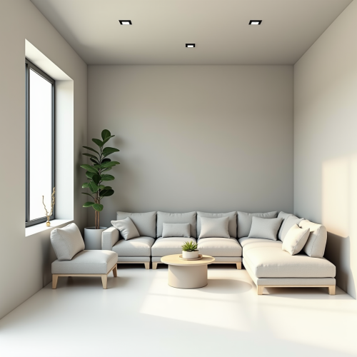 A modern home with bold black outlines.