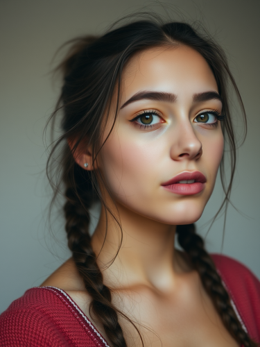 A picture of a white girl.