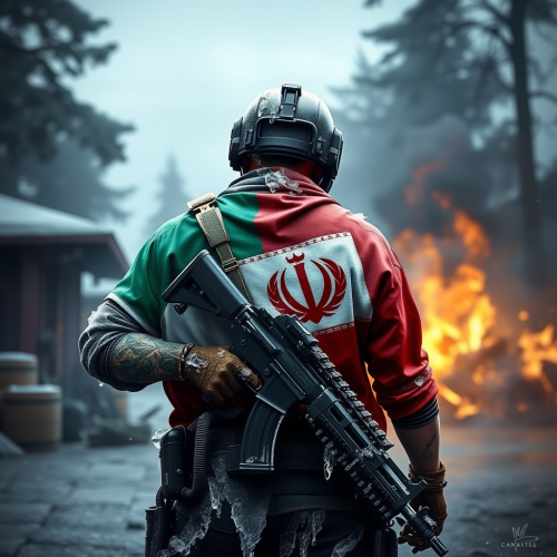 A player representing Persia in a pubg game.