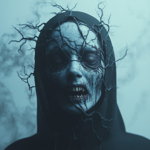 A possessed nun with demons in her head