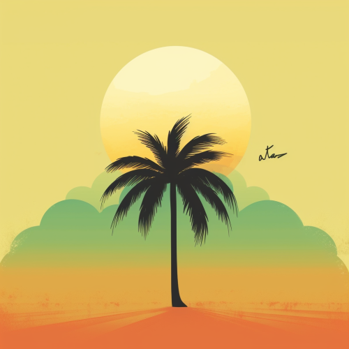 A reggae album titled Sunset Vibes cover