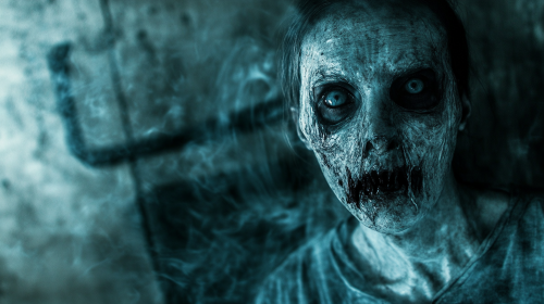 A scary ghost caught on camera in real life