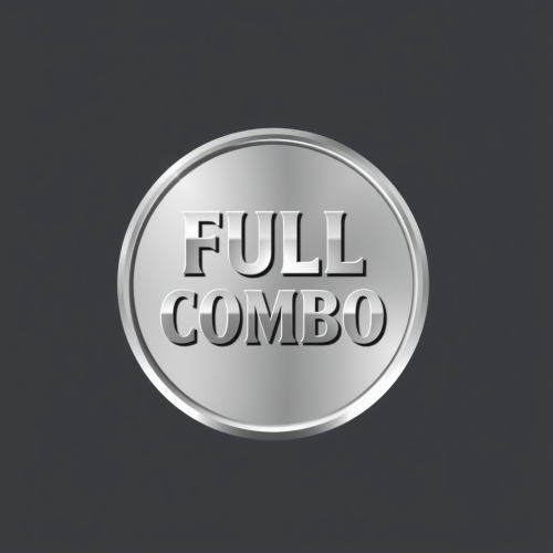 A shiny badge says FULL COMBO in 3D.