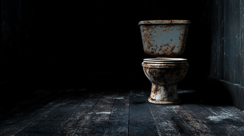 A small potty in 19th century styled photograph