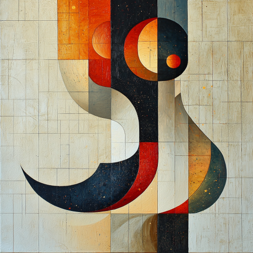 A soft abstract oil painting