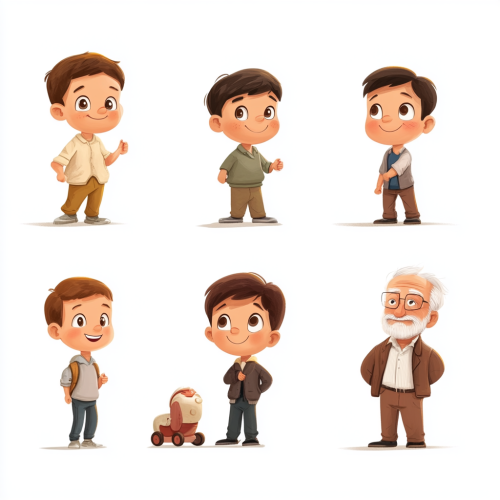 A timeline of boys growing into men A timeline of boys growing into men