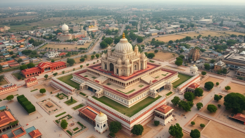 A view of Hastinapur, a royal Indian kingdom.