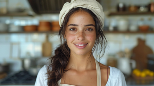 Salvadorian chef in kitchen
