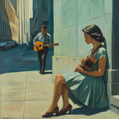 A young woman rejects man's efforts to cheer her.