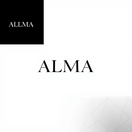ALMA: Russian Fashion Brand Logo in Modern Style