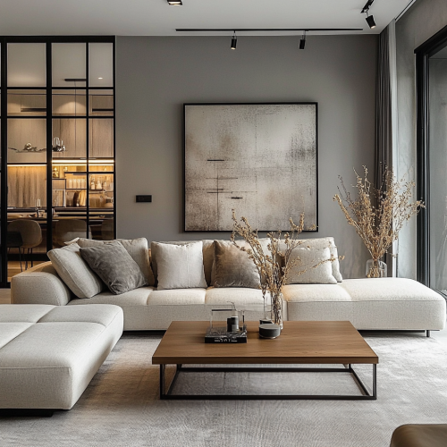 ALT Image text: Minimalist aesthetics, natural materials, functionality, eye-pleasing design.