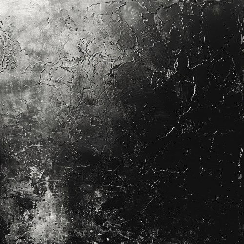 Abstract dark gradient with film grain texture, black background