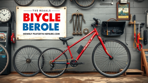Ads for a Bicycle Repair Shop