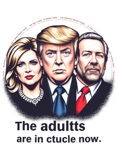 Adults in Charge Music Album T-shirt Design