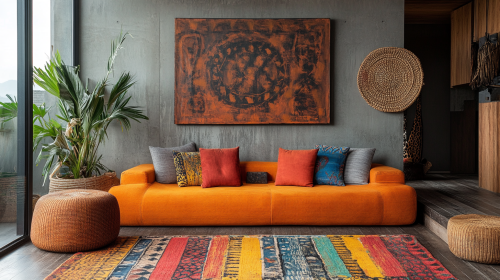 Afrohemian Color Palette in Interior Decor - Inspiring Shot