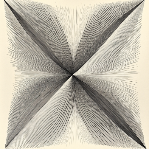 Airflow lines meet in center, inspired by hotrods