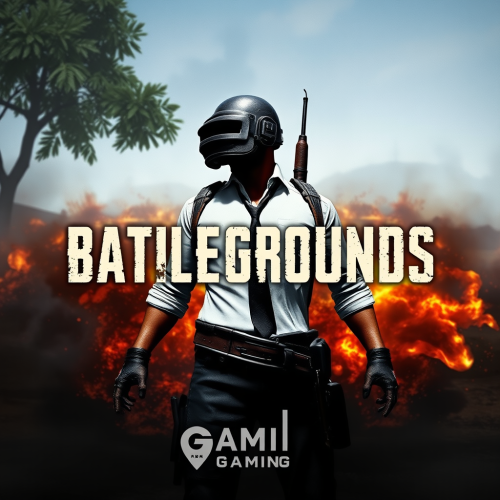 Ali Gaming logo behind PUBG without battleground.