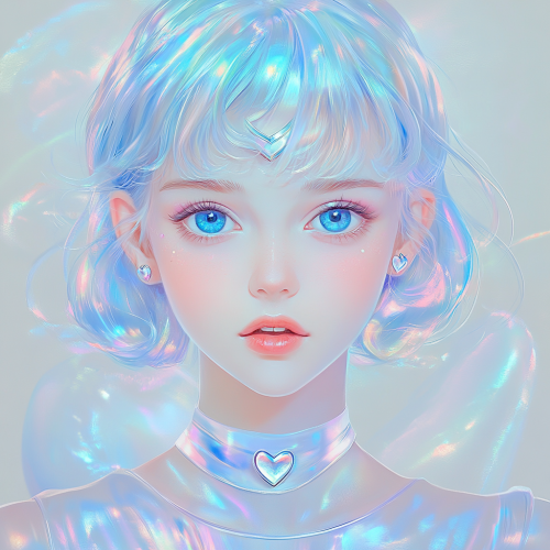 Alovely catoon design with ethereal background and fantasy illustrations.
