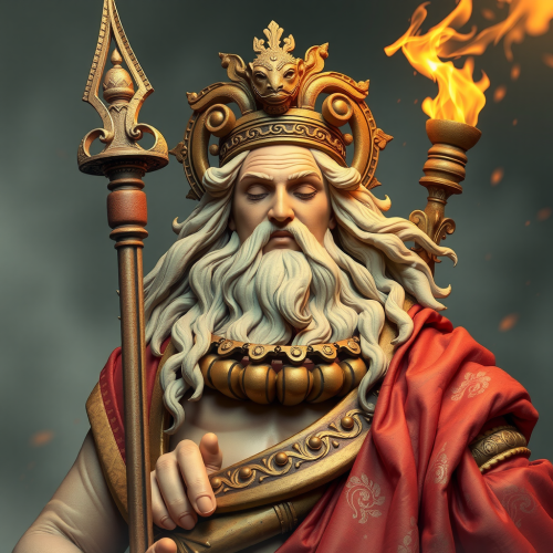 An AI image of the traditional Greek god, Hades.