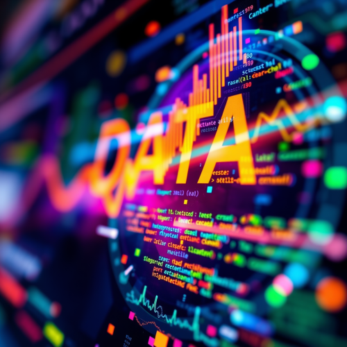 An AI picture showing modern data science technology.