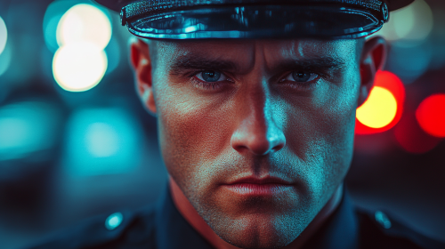 An American police officer's heroic movie poster An American police officer's heroic movie poster