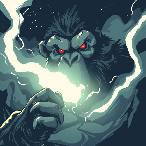 An Ape Dressed Like Ironman Saves the Day.