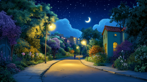 An Enchanting Evening Stroll: Disney-style Night Commute