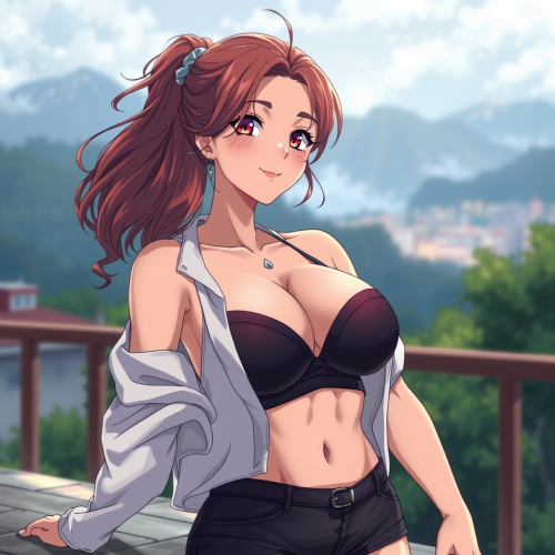 An attractive mature woman from a popular cartoon.