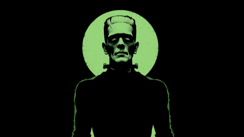 An eerie image of Frankenstein's monster in ink. An eerie image of Frankenstein's monster in ink.