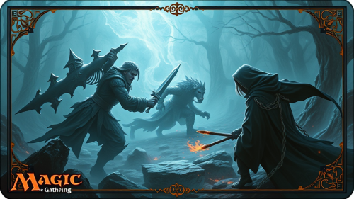 An image of a Magic the Gathering playmat showing an archenemy player.