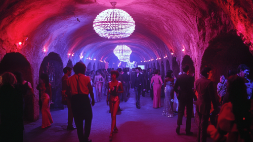 Andy Warhol Factory party in 1969, vivid details.