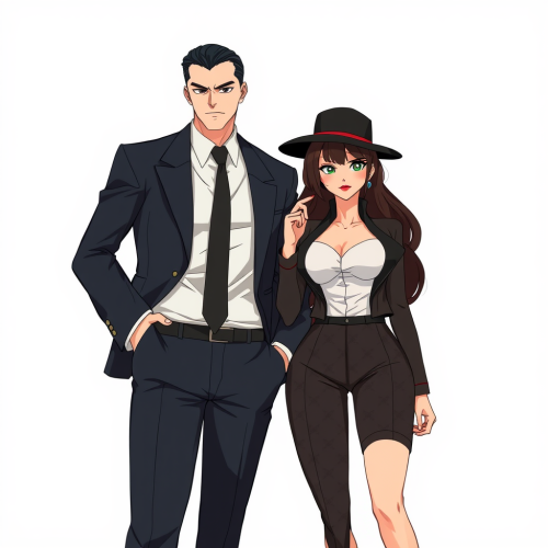 Anime Mafia Boss Couple: American Husband, Italian Wife
