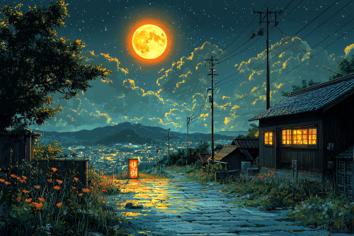 Anime with vibrant colors, fantasy creatures and detailed settings.