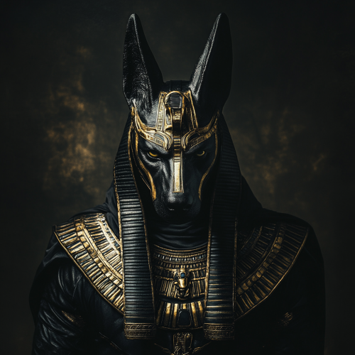 Anubis with Pharaoh Helmet: Award-Winning Symmetrical Photography