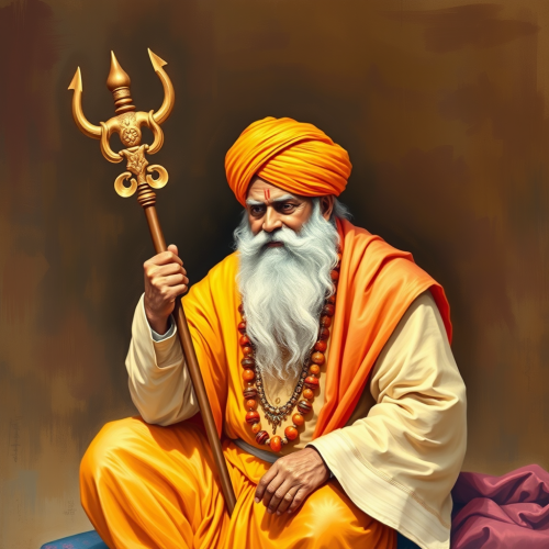 Baba Deep Singh Ji Practicing Simran Path