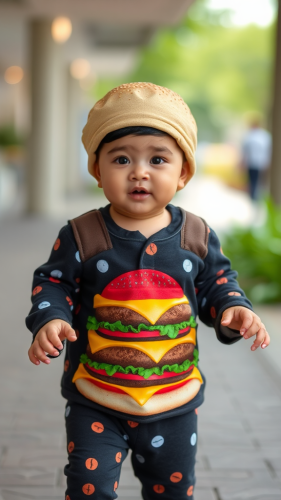 Baby fashion show inspired by hamburgers on TikTok. Baby fashion show inspired by hamburgers on TikTok.